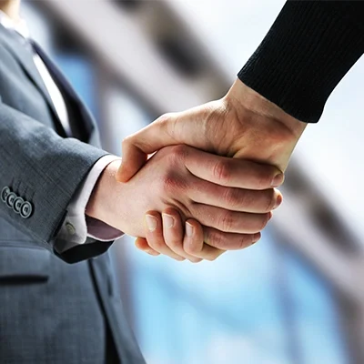 Interviewer Shaking Hands With A Potential Job Candidate